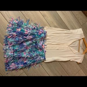 Lily Pulitzer fringe skirt